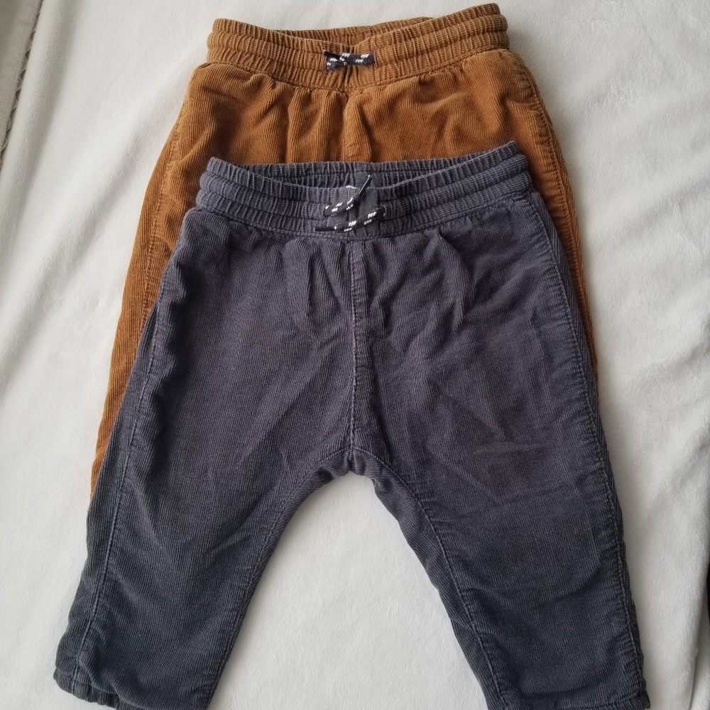 H&M Corduroy Lined Baby Pants - Picture 2 of 9